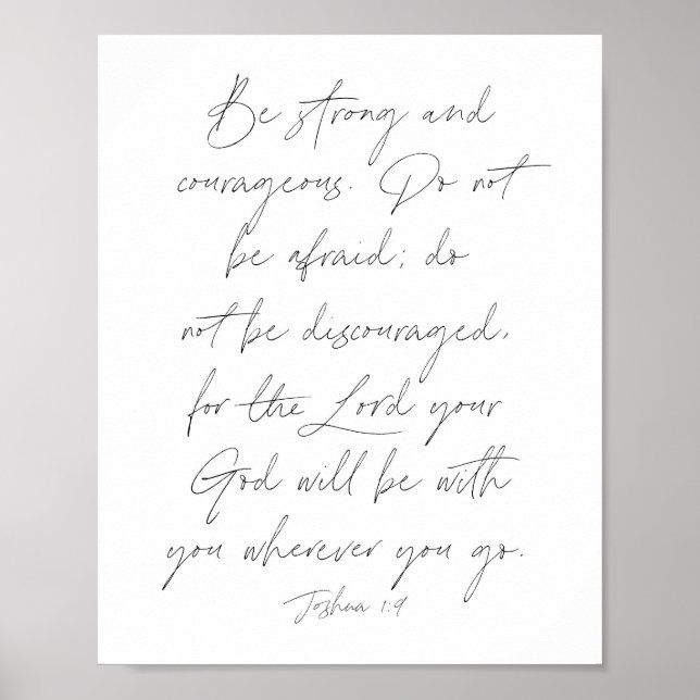 Joshua 1:9 poster (Front)