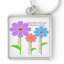 Joshua 1 Verse 9 Keychain