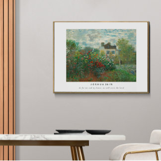 Joshua 24:15 Bible Verse Poster