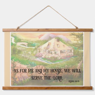 Joshua 24:15 hanging tapestry