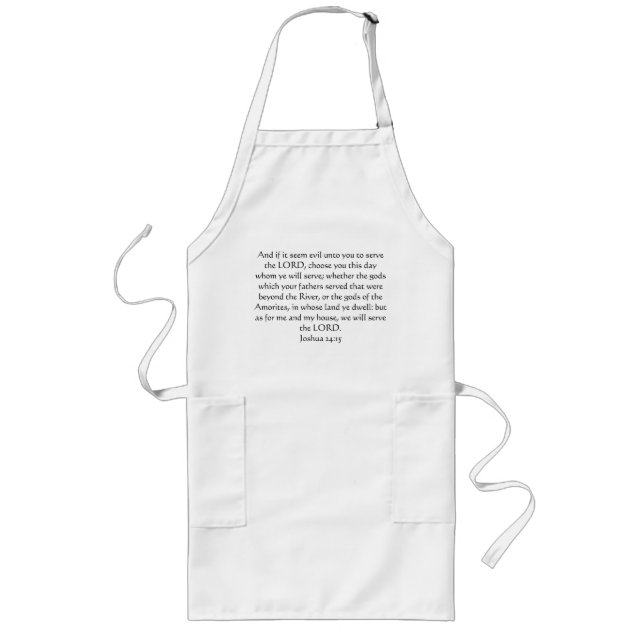 Joshua 24:15 long apron (Front)