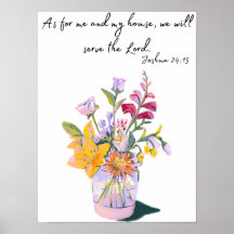 Joshua 24:15 Poster