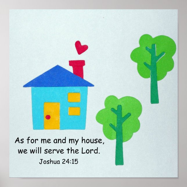 Joshua 24:15 poster (Front)