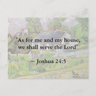 Joshua 24:15 Van Gogh House Postcard