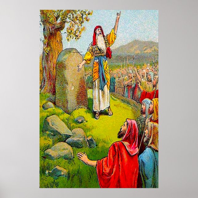 Joshua 24:1-15 Joshua's Farewell poster (Front)