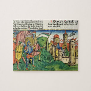 Joshua 6 4-21 The Fall of Jericho, from the 'Nurem Jigsaw Puzzle