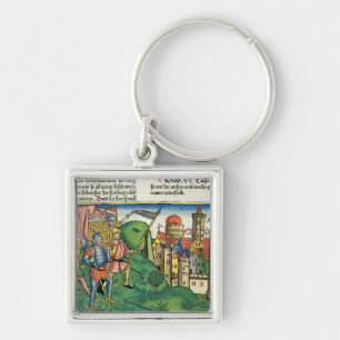Joshua 6 4-21 The Fall of Jericho, from the 'Nurem Key Ring
