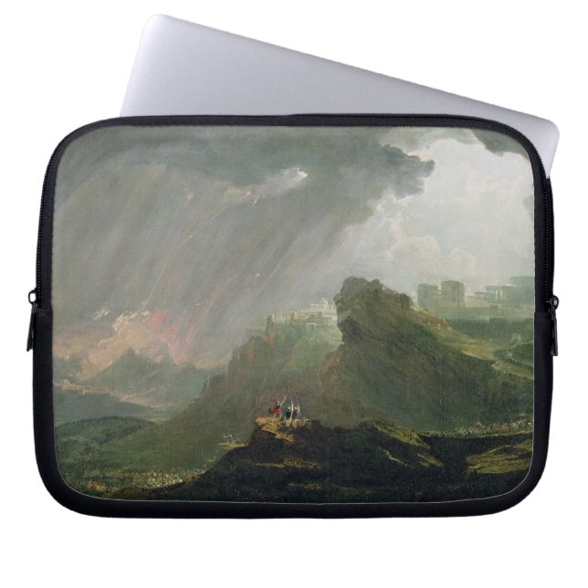 Joshua Commanding the Sun to Stand Still Upon Gibe Laptop Sleeve (Front)