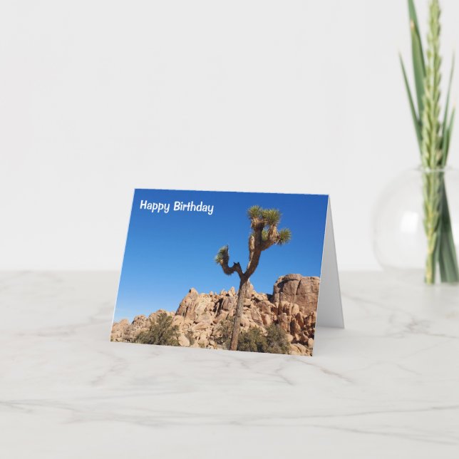 Joshua Tree and Rocks Card (Front)