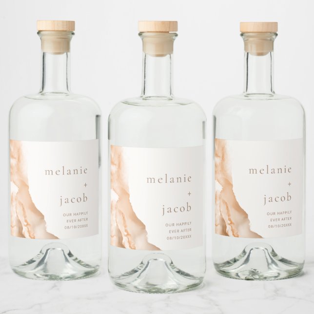 Joshua Tree Bohemian Neutral Drink Liquor Bottle Label (Bottles)