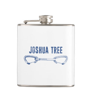 Joshua Tree California Climbing Quickdraw Hip Flask