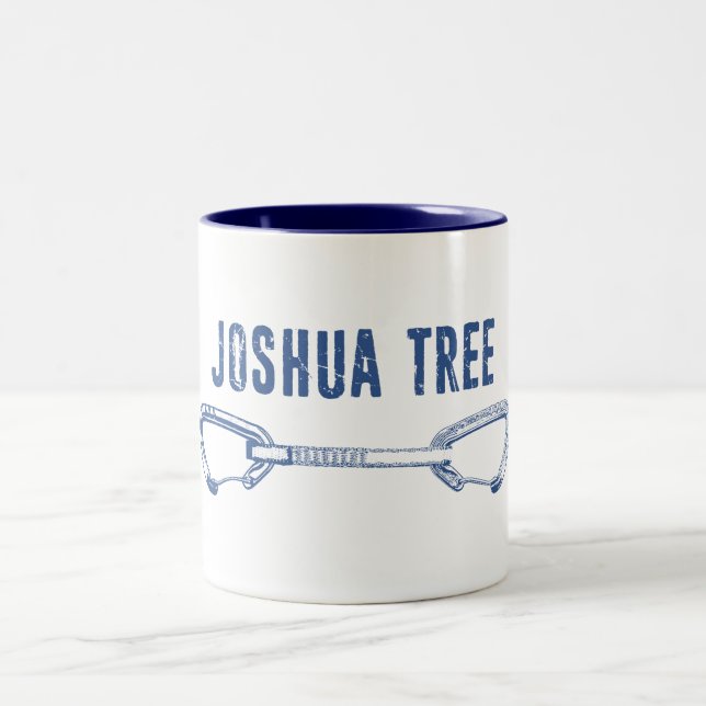 Joshua Tree California Climbing Quickdraw Two-Tone Coffee Mug (Center)