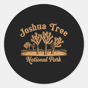 Joshua Tree California Nature Hiking Mountains Wom Classic Round Sticker