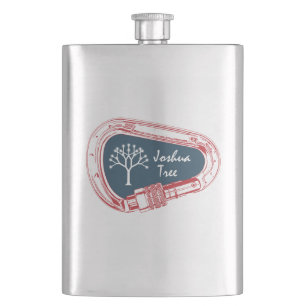 Joshua Tree Climbing Carabiner Hip Flask