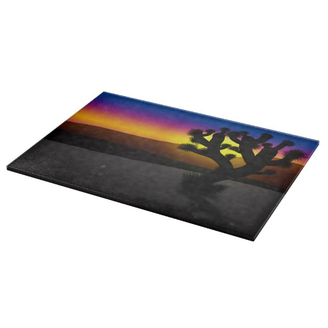 Joshua Tree Desert Silhouette Cutting Board (Corner)