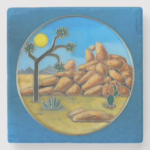 Joshua Tree- Fish Rock Button Stone Coaster