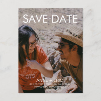 "Joshua Tree" - Flat Modern Save the Date Postcard