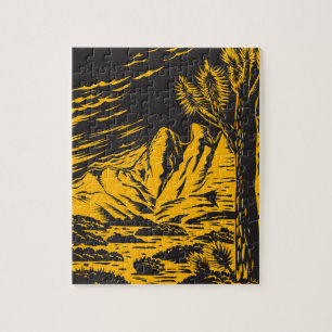 Joshua tree in Rugged Desert Jigsaw Puzzle