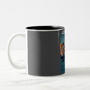 Joshua Tree National Park at Night Vintage Minimal Two-Tone Coffee Mug