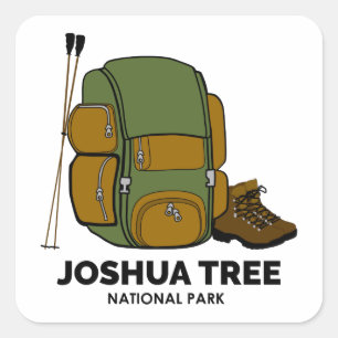 Joshua Tree National Park Backpack Square Sticker