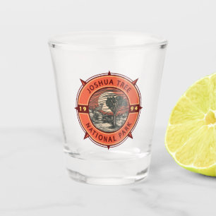 Joshua Tree National Park Bighorn Sheep Compass Shot Glass