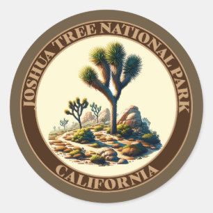Joshua Tree National Park, California Classic Round Sticker