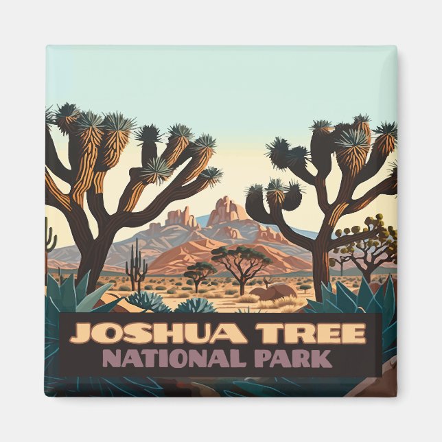 Joshua Tree National Park California Desert  Magnet (Front)
