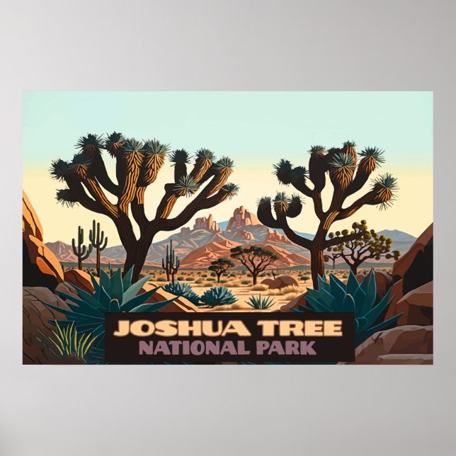 Joshua Tree National Park California Desert  Poster (Front)