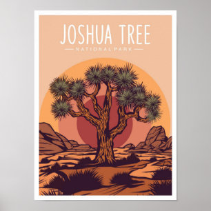 Joshua Tree National Park California USA Travel Poster