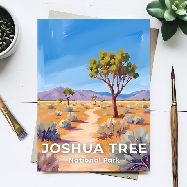 Joshua Tree National Park California Watercolor Postcard (Creator Uploaded)