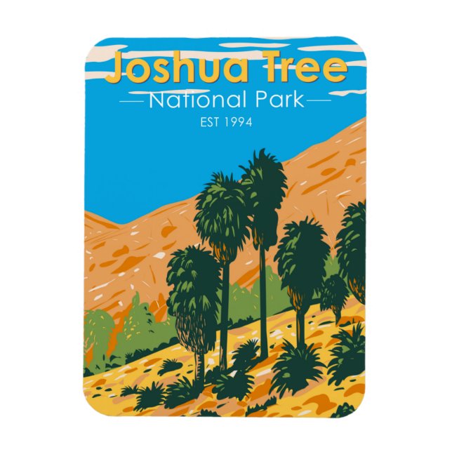 Joshua Tree National Park Fortynine Palms Oasis Magnet (Vertical)