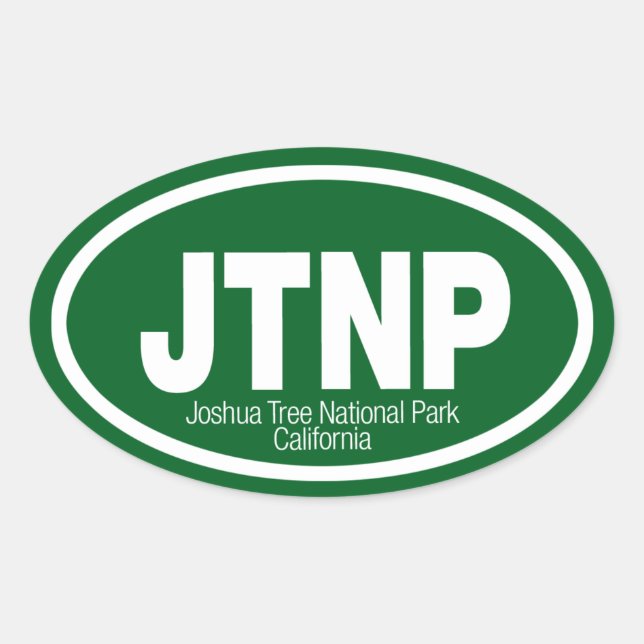 Joshua Tree National Park Oval Sticker (Front)