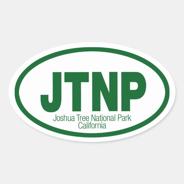 Joshua Tree National Park Oval Sticker (Front)