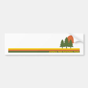 Joshua Tree National Park Pine Trees Sun Bumper Sticker
