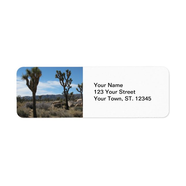 Joshua Tree National Park Return Address Label (Front)