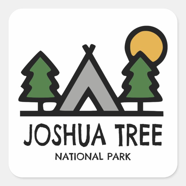 Joshua Tree National Park Square Sticker (Front)