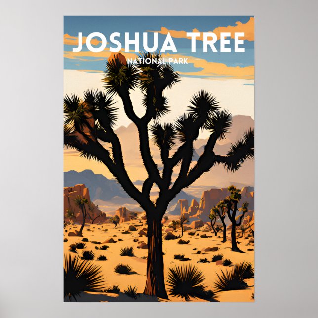Joshua Tree National Park Traditional Travel Poster (Front)