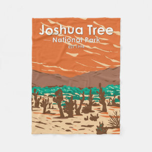 Joshua Tree National Park Turkey Flats Sand Dunes  Fleece Blanket