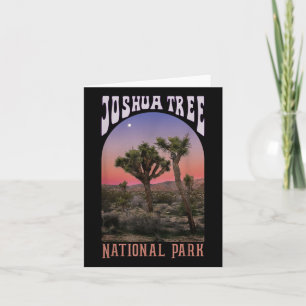 Joshua Tree National Park, Vintage California Hiki Card