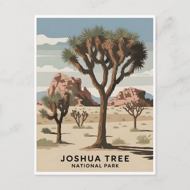 Joshua Tree National Park Vintage Postcard (Front)