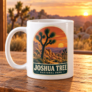 Joshua Tree National Park Vintage Sunset Coffee Mug