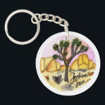 Joshua Tree National Park Watercolor Key Ring<br><div class="desc">Check out this awesome watercolor illustration of Joshua Tree National Park and get ready for hiking,  camping and climbing! Check out my shop for more designs too!</div>