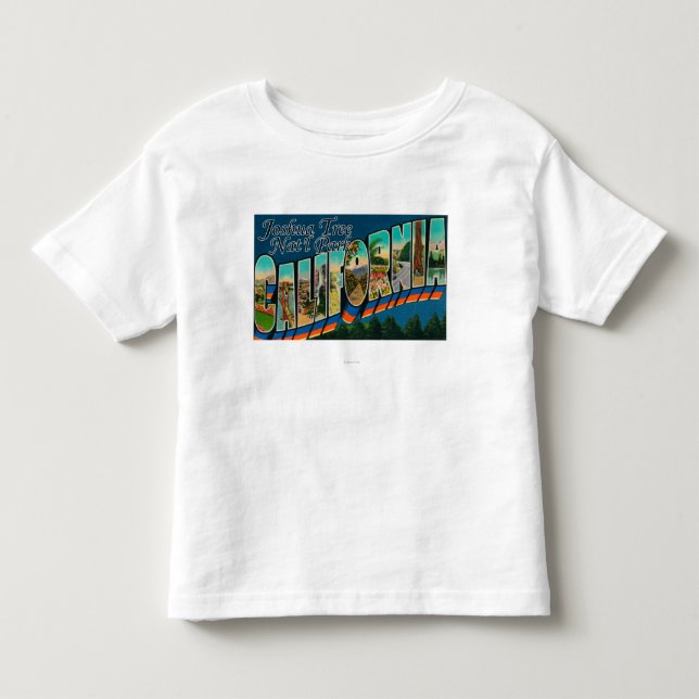 Joshua Tree Nat'l Park, CA - Large Letter Scenes Toddler T-Shirt (Front)