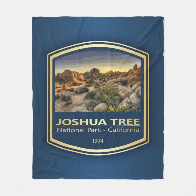 Joshua Tree NP (PF1) Fleece Blanket (Front)