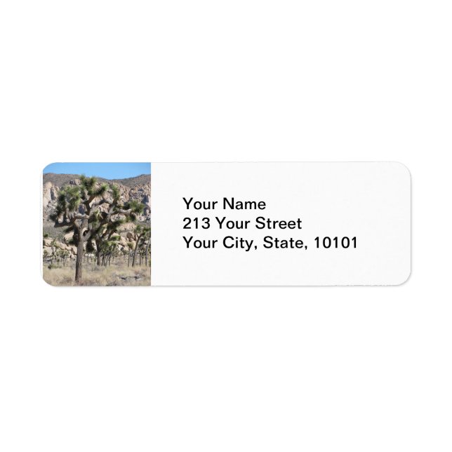 Joshua Tree Return Address Label (Front)