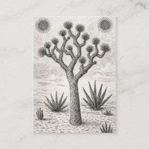 joshua tree sketch desert sketch art enclosure card