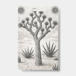 joshua tree sketch desert sketch art ID badge