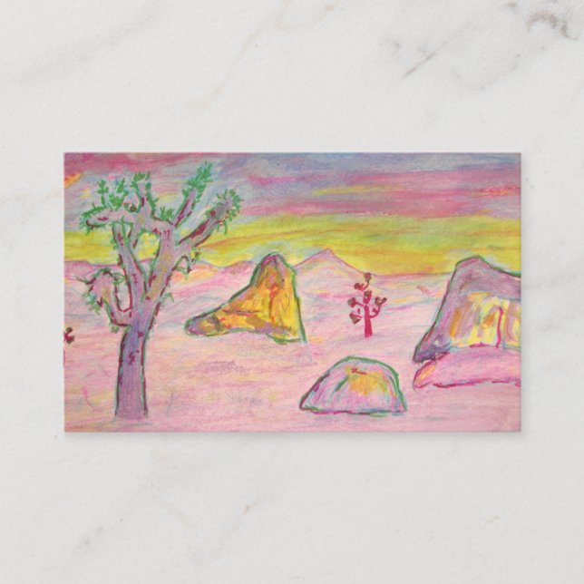 Joshua Tree Sunset Business Card (Front)