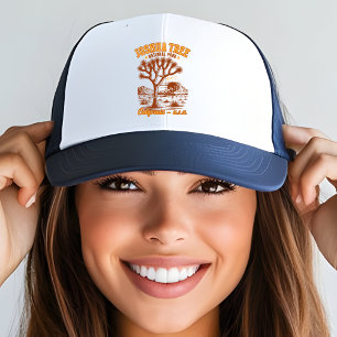 Joshua Tree Sunset Vintage Graphic Gift Trucker Hat