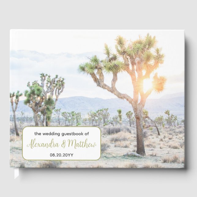 Joshua Tree Wedding Guest Book (Front)
